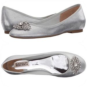 Silver Badgley Mischka Abella II w/Rhinestone Toe